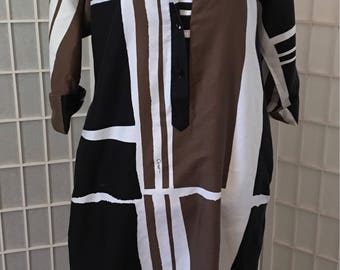 Catherine Ogust Penthouse Gallery signature Forever cotton dress size 8