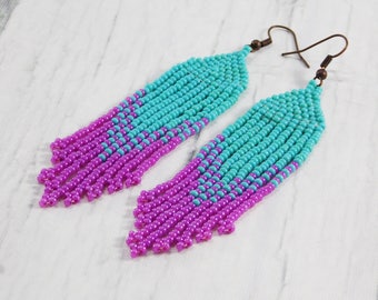 Turquoise earrings hawaii earrings aquamarine earrings beach earrings mermaid earrings nautical earrings ocean earrings tropical earrings