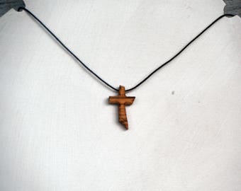 Tau Cross Crucifix made of olive wood 21