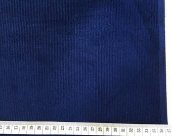 Vintage navy blue CORDUROY fabric