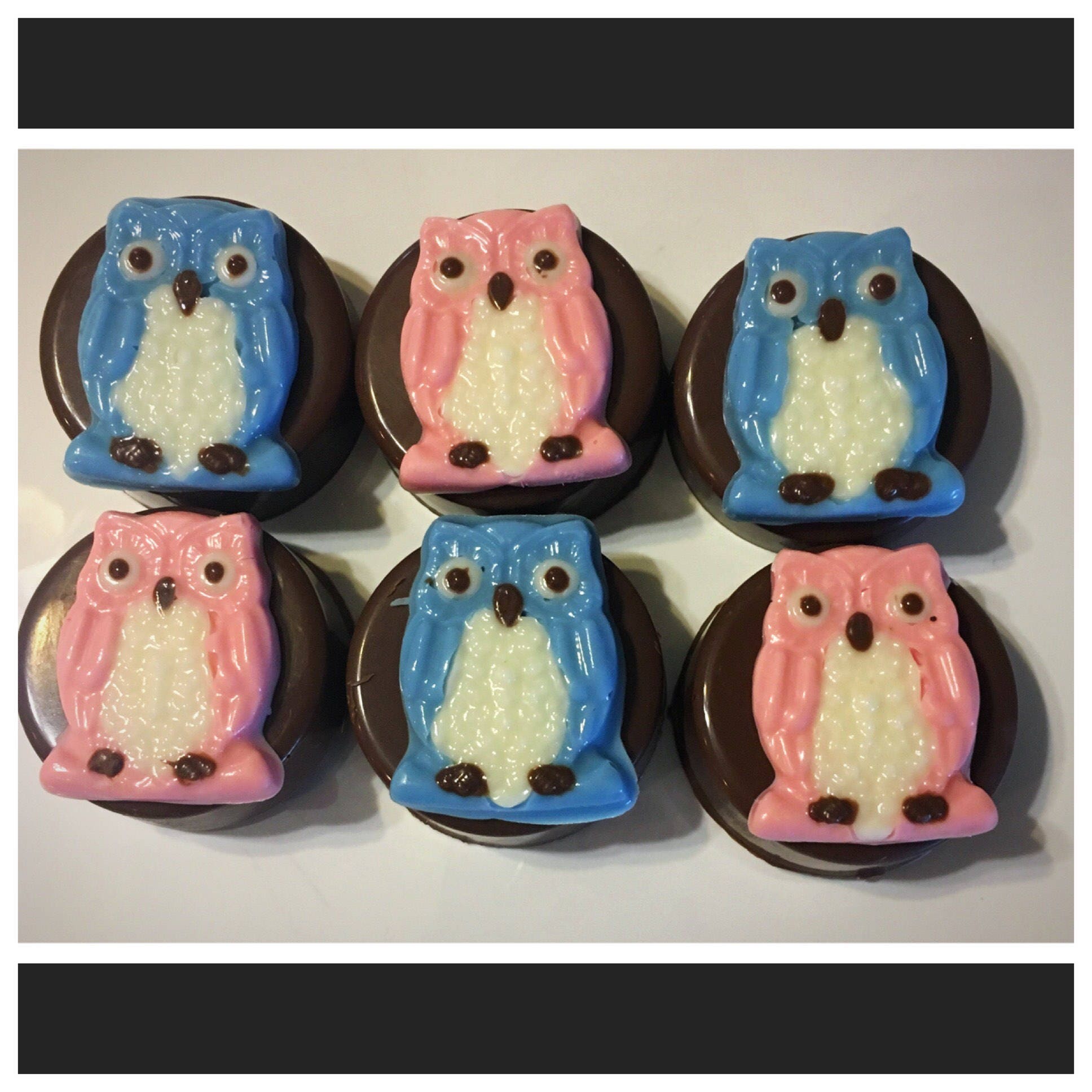 Owl chocolate covered Oreos owl theme chocolate owl favor