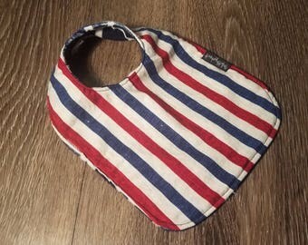 Regular Bib - Cute Bib - reversible bib - snap on bib - handmade bib - baby bib - toddler bib - infant bib - feeding bib - traditional bib