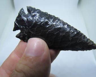 Goldsheen Obsidian Corner Notch Arrowhead
