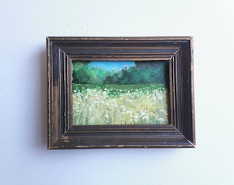 original acrylic painting, beach painting, sea painting, summer painting, small painting, acrylics on canvas, mini art