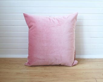 Pink Velvet Pillow Blush Pillow Nursery Pillow Baby Room Pillow Light Pink Pillow Baby Pink Pillow Velvet Decorative Pillow Throw Pillow