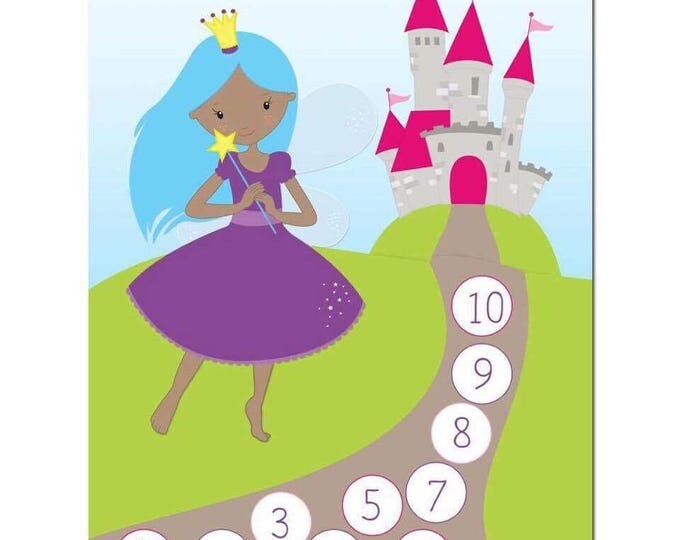 Preschool Reward Chart - Princess Chore Chart - Print At Home - Family Organization - Learning - Potty Training - Preschool Activity