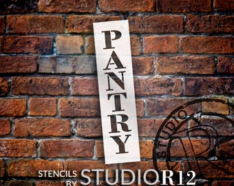 Pantry - Farmhouse Serif - Vertical - Word Stencil - Select Size - STCL1956 - by StudioR12