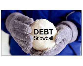 2017 Debt snowball, debt payoff, debt tracker - size 8.5 by 11 - printable