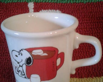 Vintage Snoopy Mug/Hot Chocalate/Marshmellow