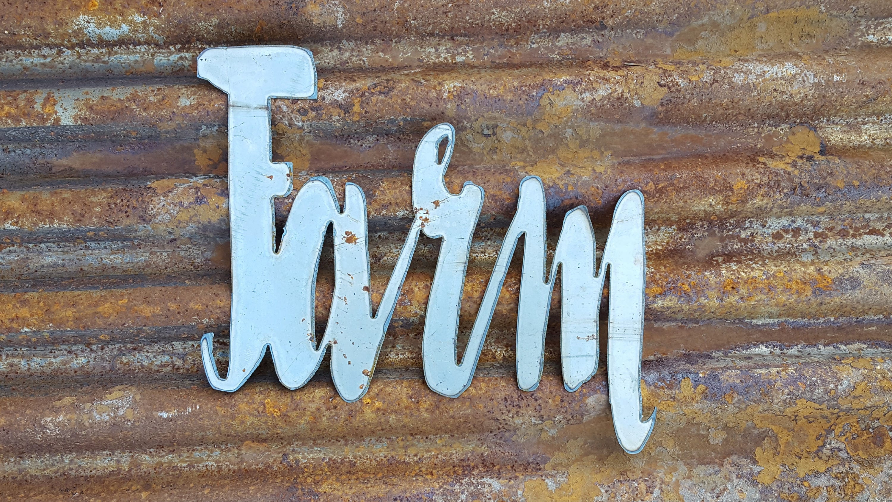 Farm Word Signs Metal Sign Farmhouse Decor Rustic Home Country Vintage Style Farm Word Signs Metal Sign Farmhouse Decor Rustic Home Country Vintage Style