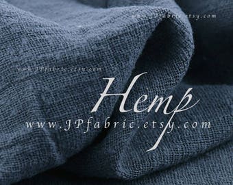 grey hemp fabric by the yard eco-friendly fabric
