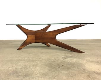 Adrian Pearsall | Mid Century Sculptural Walnut Coffee Table | Craft Associates