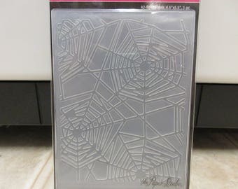 Spider Web Halloween Embossing Folder-Halloween Embossing Folders