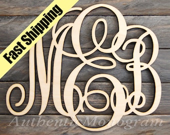 Fall Decor Best Value WOODEN MONOGRAM - Laser Cut Wooden monogram wall hanging - Large Monogram wall letters - Personalized Gift