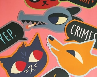 New and Improved! CHOOSE ANY 2 Night in the Woods Hand-Cut Stickers