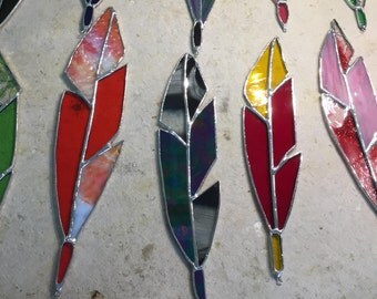 Stained Glass Feathers