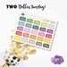 TWO Dollar Tuesday - Sleep in Nap Time Snooze Colorful Gold Glitter Pillows - 1 Sheet, 20 Stickers - Perfect for use in ANY Planner!