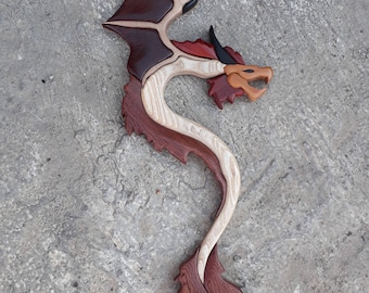 DRAGON INTARSİA wall decor home docor