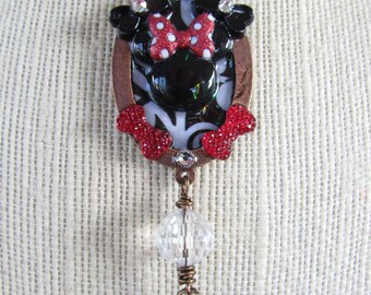 Minney Mouse Resin Pendant