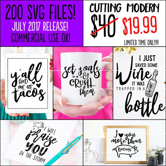 Download HALF OFF Sale 200 SVG Designs Bundle July 2017 Release