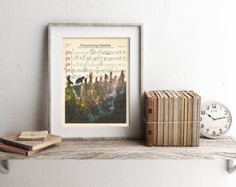 The Lord of the Rings Sheet Music Art Print