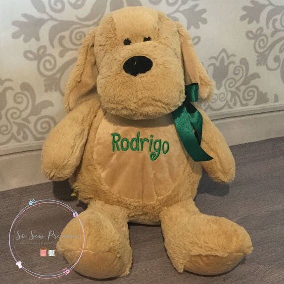 personalised teddy dog