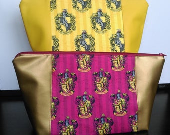 Wizarding House Harry Potter Makeup Bag, Cosmetic Bag, Toiletry Case