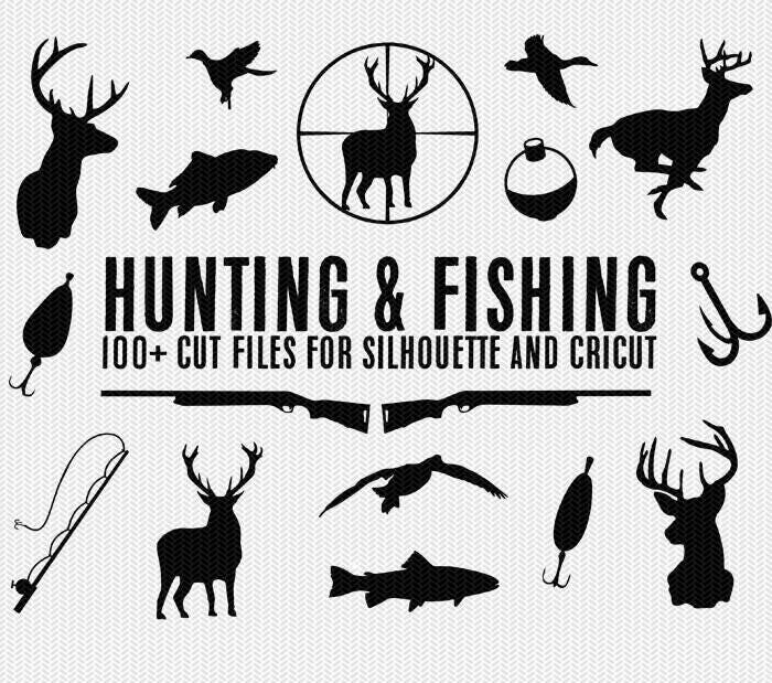 Download hunting deer duck fishing bundle silhouette svg dxf file instant download silhouette cameo ...