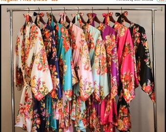 ON SALE Set of 1,2,3,4,5,6,7,8,9 bridesmaid robe, bridesmaid gift, gift for bridesmaid, robe for bridesmaid, bridesmaid robe, bridal party r
