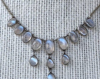 Vintage Antique Edwardian Moonstone Necklace