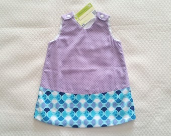 Dress baby girl cotton dress, sleeveless dress