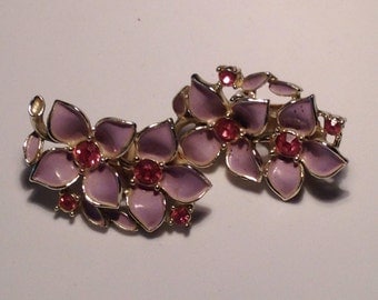 Anniversary Sale Sarah Coventry Vintage Flower Earrings