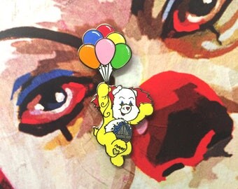 Pennywise the Clown Scare Bear Enamel Pin // It // Pennywise Lapel Pin // Pin // Flair
