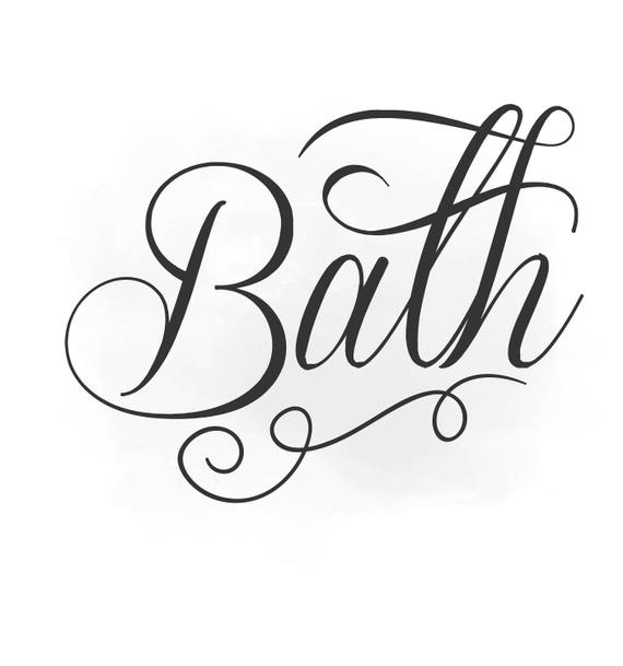 Download Bath Svg clipart, Bath sign SVG, Bathroom Quote Word ...