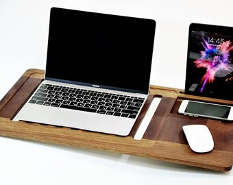Father's Day Laptop Stand, laptop table, Macbook Stand, Laptop Heat Protection, laptop cradle, Mobile Air Desk, Lap Desk, Macbook table