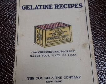 Vintage Cook Book-Cox's Gelatine Recipes