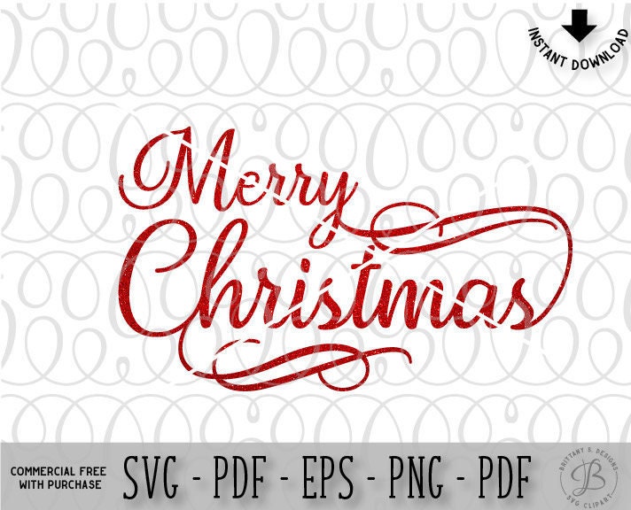 Download Merry Christmas SVG, Christmas SVG, Font svg, Script svg ...