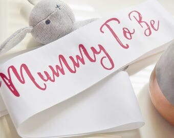 Mummy To Be Baby Shower Sash Personalised