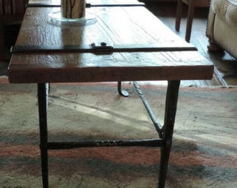 wood and metal table | etsy wood and metal table | etsy