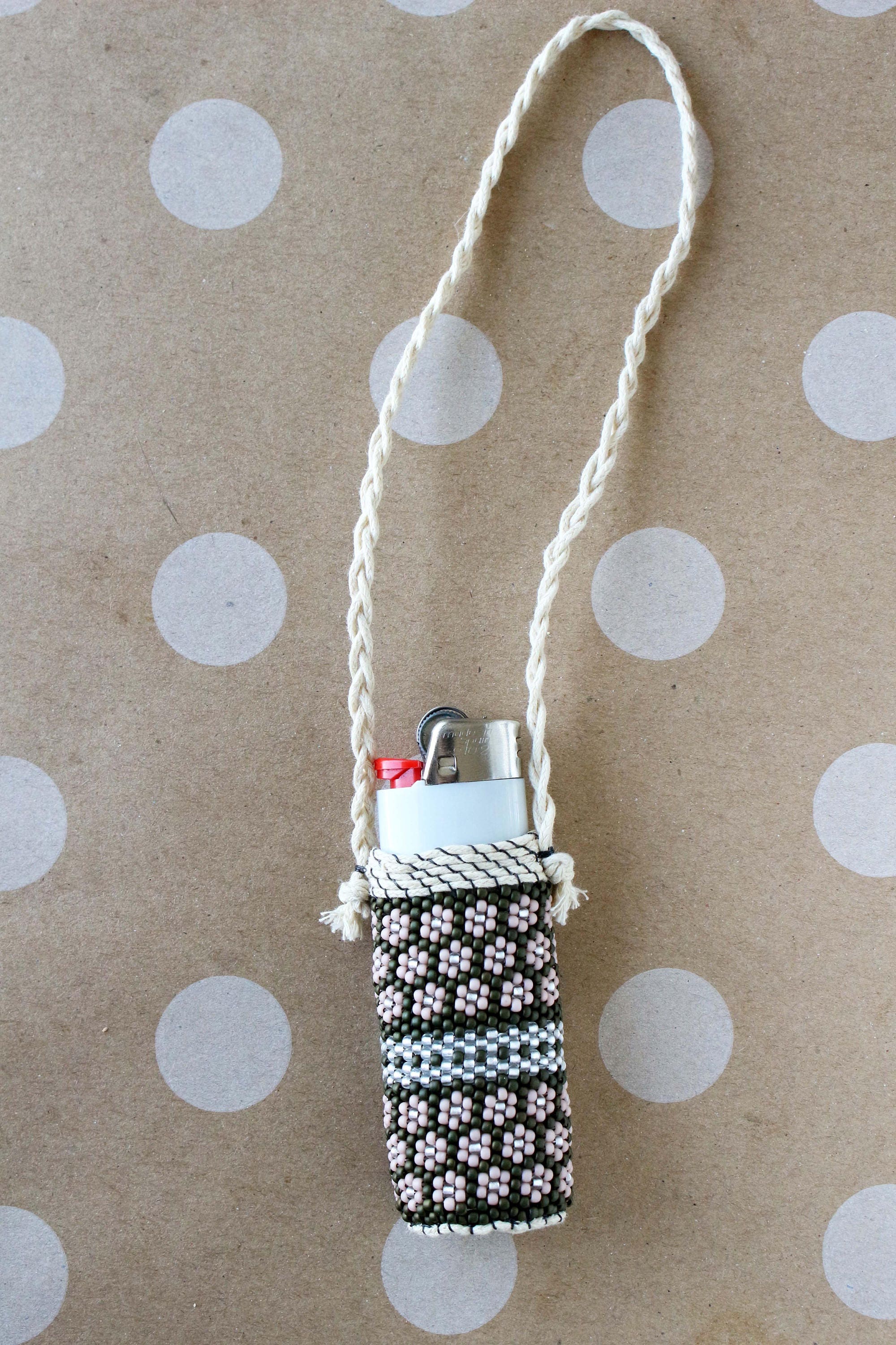 Beaded Lighter Holder