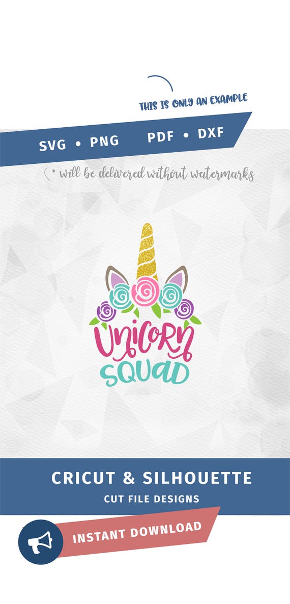 Download Unicorn Squad SVG Birthday Squad SVG Unicorn Face SVG