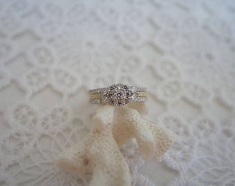 FIANCE ring silver and cubic zirconia T51
