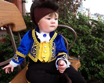 Beast Costume for baby Disney prince suit Beauty and the Beast Halloween outfit for boy photo prop outfits bodysuit birthday christmas gift
