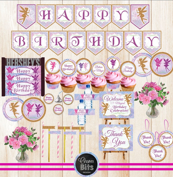 Fairy Party Decorations Printable Banner Il 570xn