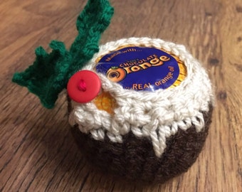 Crochet Chocolate Orange Cover or Apple Cosy Handmade