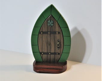 Irish Fairy Door Made Of Three Woods