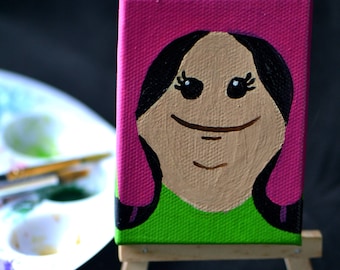 Itty Bitty Louise - Mini Bobs Burgers Painting