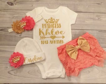 Newborn Girl Coming Home Outfit Personalized Baby Girl