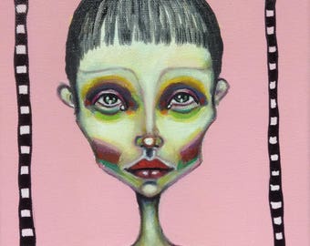 Original, portrait, painting, art, peinture