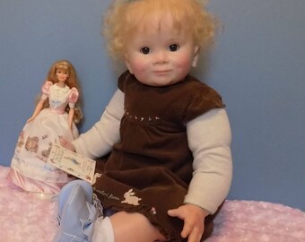 Toddler Girl Reborn Completed, Not a kit- Juan Sculpt. Comes With Lots of Goodies!